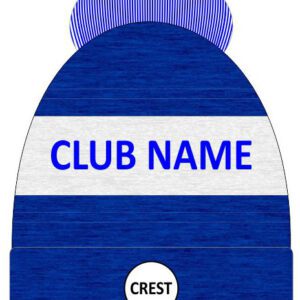 Blue/grey Ballyvaughan Fanore GAA Bobble Hat - Boru Sports Shop