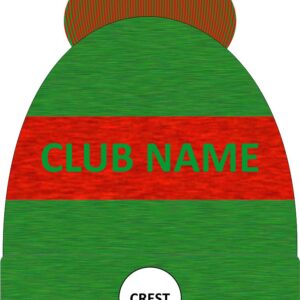 Green and Red Bobble Hat - Custom Sports Clothing - Boru Shop