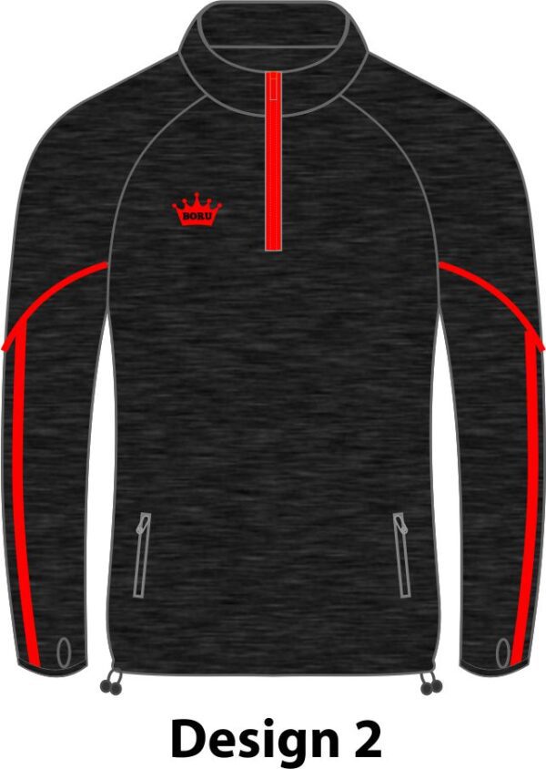 Fleece lined Quarter Zip Tops Design 2