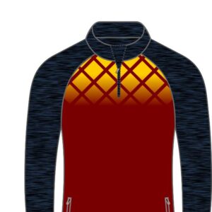 Half ZipTop 9 - Mel Navy/Green/Red - Boru Sports Shop-