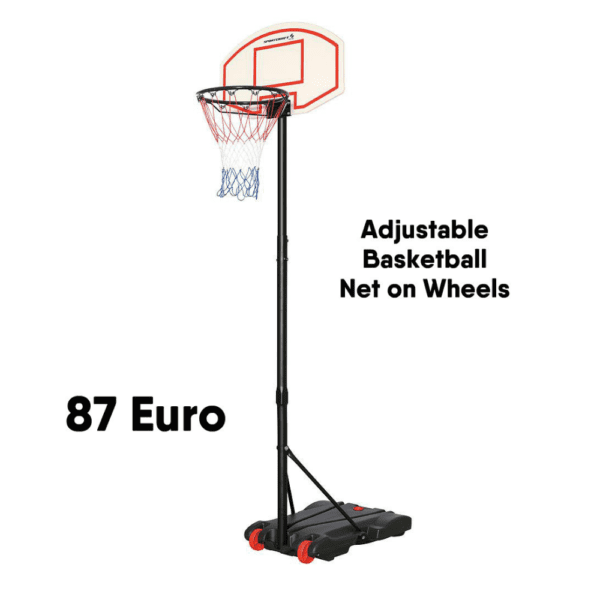 ADJUSTABLE BASKE BALLBALL NET ON WHEEELS