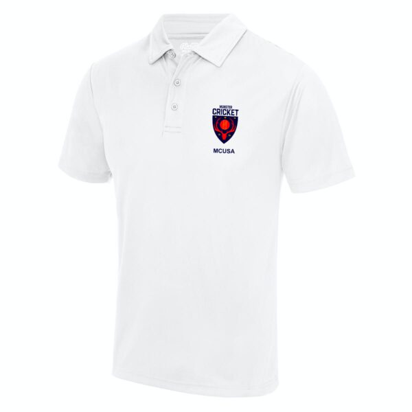 MUNSTER CRICKET MCUSA WHITE POLO - CRICKET CLUB - Boru Sports Shop