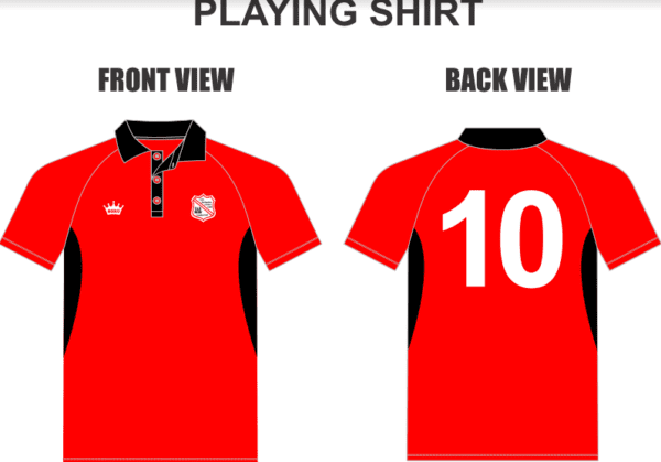 Playing Shirt Short Sleeve red