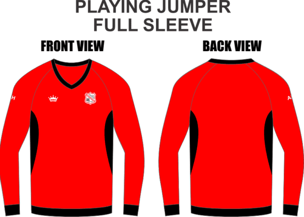 jumper long sleever red