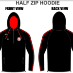 Harlequins Cricket Quarter Zip Hoodie