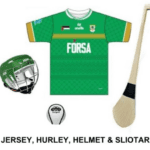 Jersey, Hurley, Helmet & Sliotar