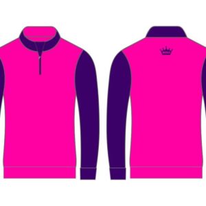 Golf Half Zip Top pink and purple - Boru Sports Shop