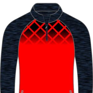 Half ZipTop 1 - Navy/Red/Black - Sports Clothing Ireland - Boru
