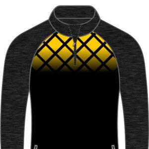 Sportswear Half ZipTop 12 - Mel Charcoal/Gold/Black - Boru Sports Shop