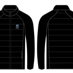 Scariff RFC Hybrid Softshell Jacket - front and back - Boru Shop
