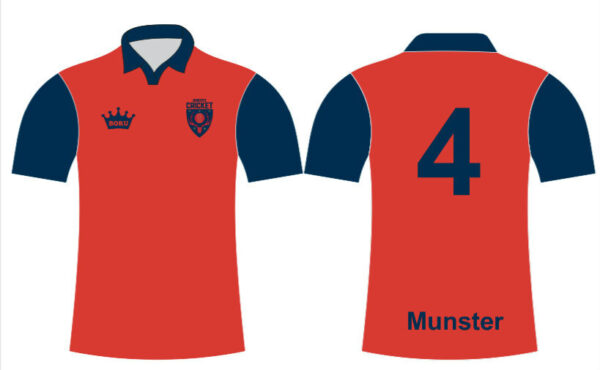 MUNSTER CRICKET JERSEY - CRICKET Club - Boru Sports Shop